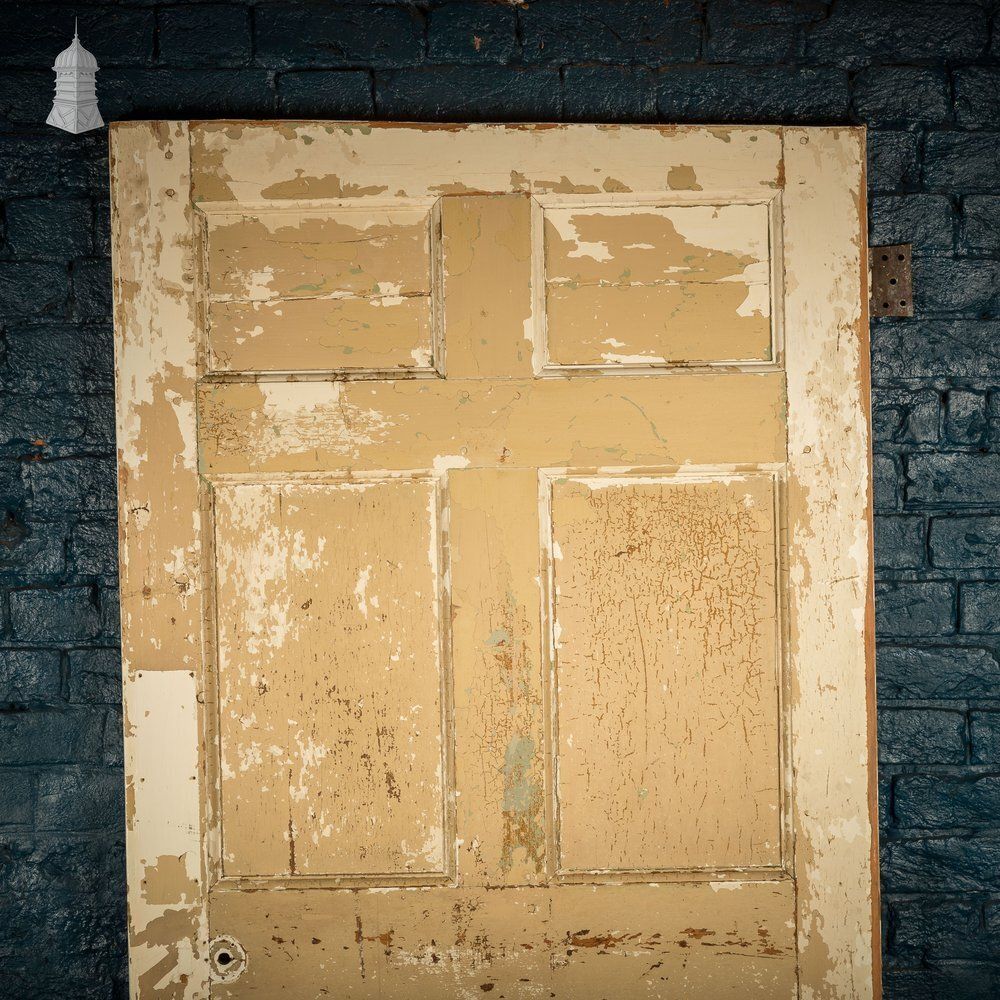 photo for sale 6 Panel Door, Six Moulded Panels, Distressed Paint