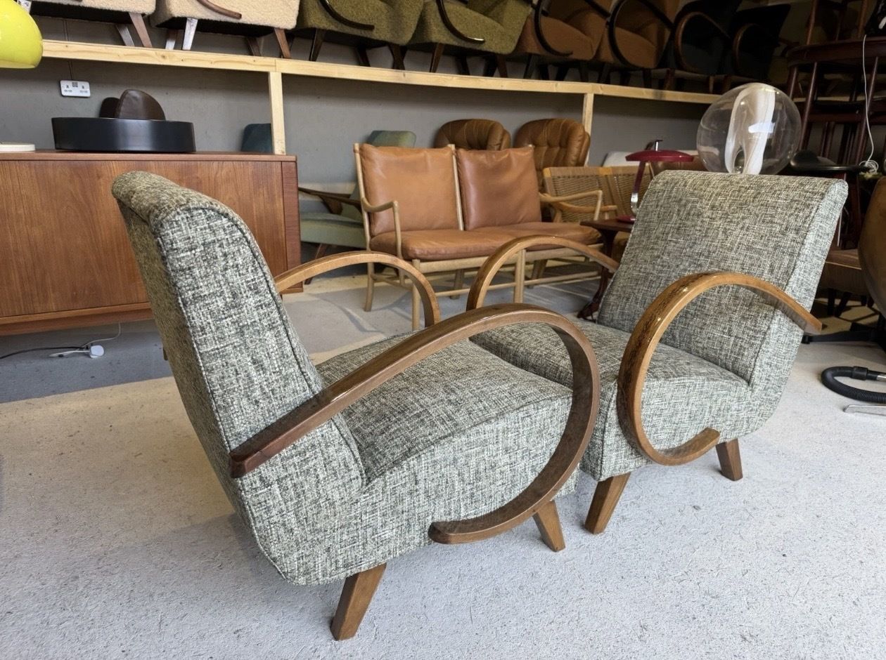 Pair Of Jindrich Halabala Armchairs, Art Deco photo 1985.0