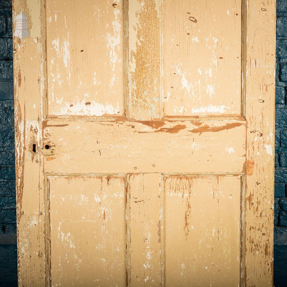 Home Fixtures 6 Panel Door, Six Moulded Panels, Distressed Cream Paint photo