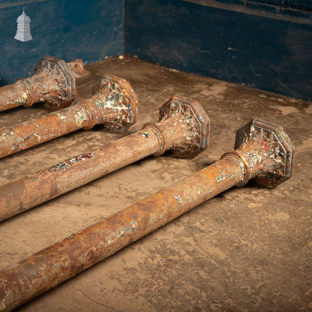Cast Iron Columns 12.5ft By Walter Macfarlane & Co. Set Of 4 photo furniture