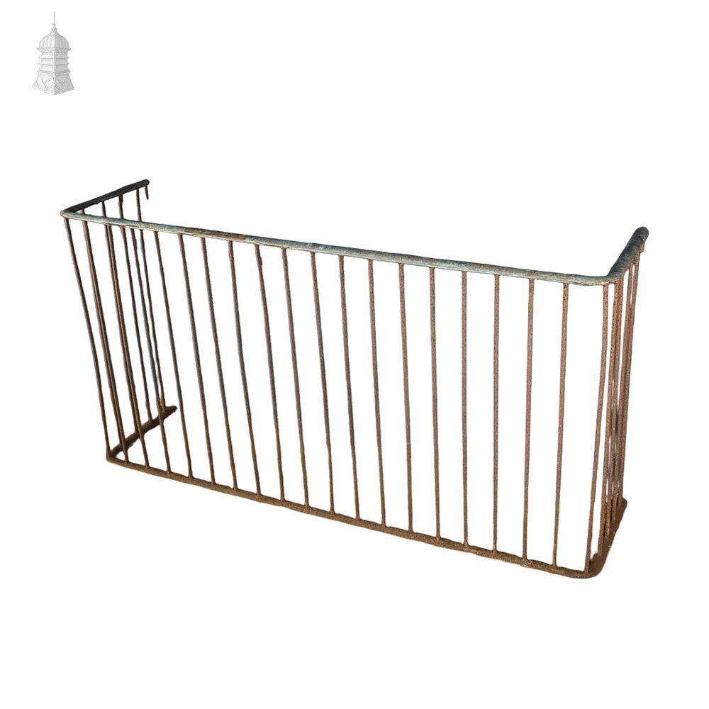 photo vinterior Antique Wrought Iron And Brass Nursery Fireguard