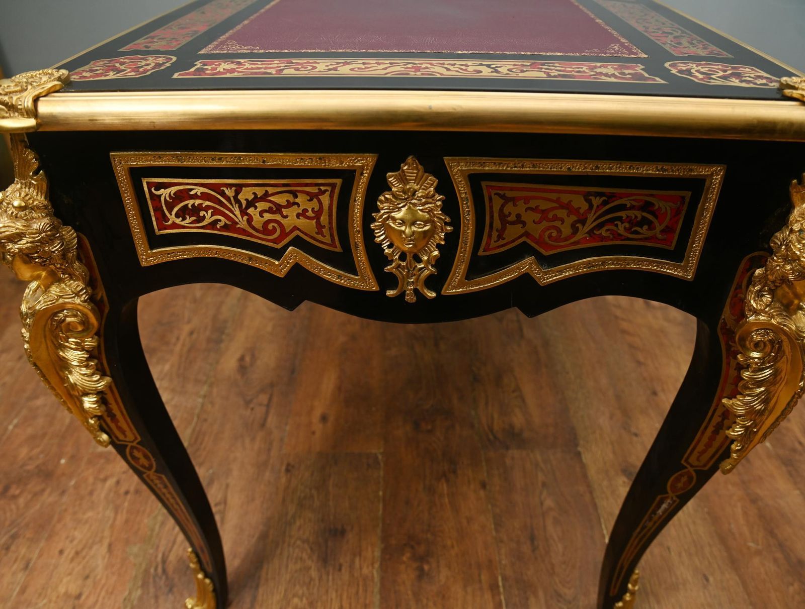 photo buy Boulle Bureau Plat Desk Inlay Writing Table Napoleon III