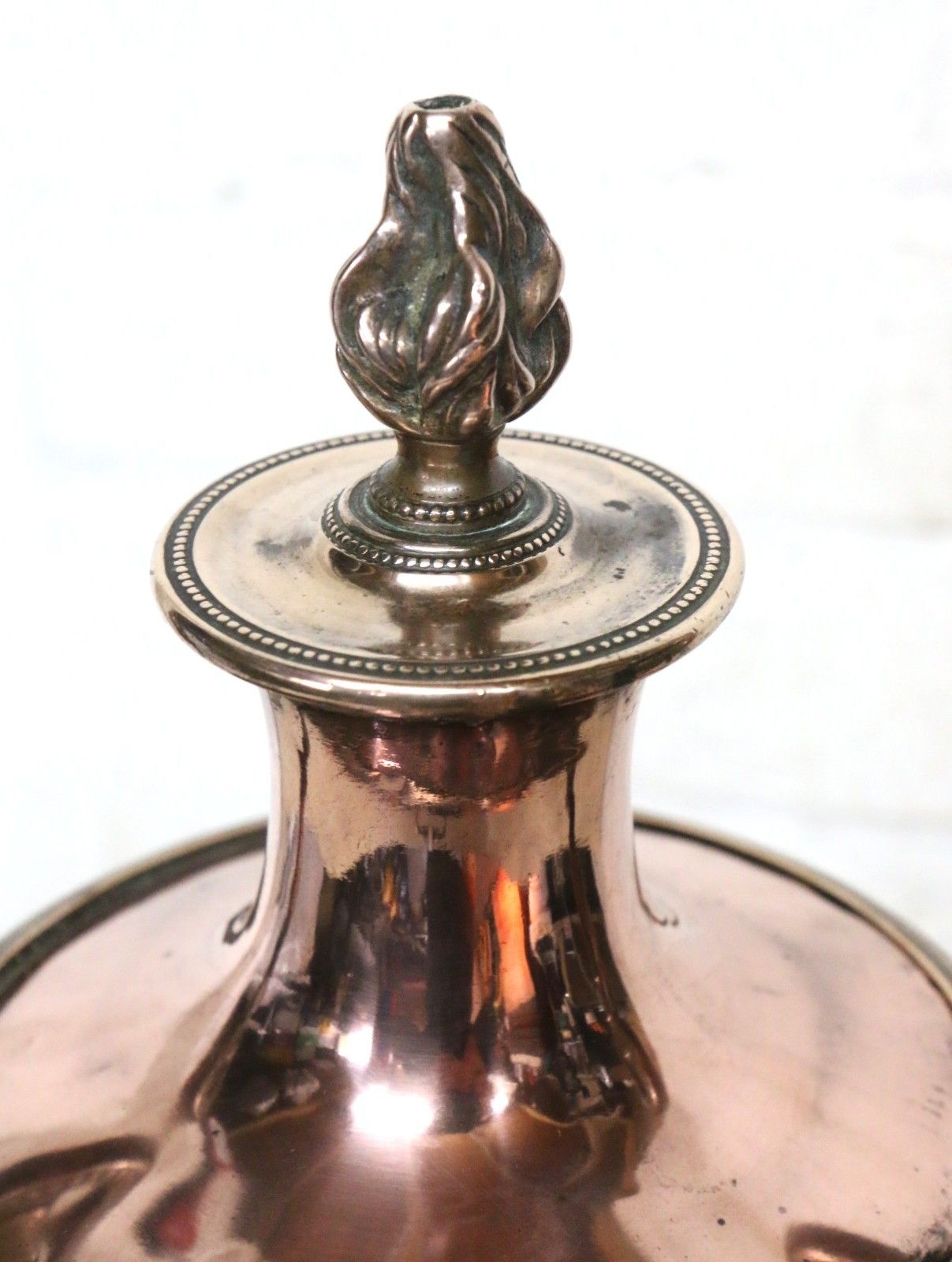 Antique Copper Samovar With Brass Fittings Lovely Decorative Piece 19th Century photo for sale