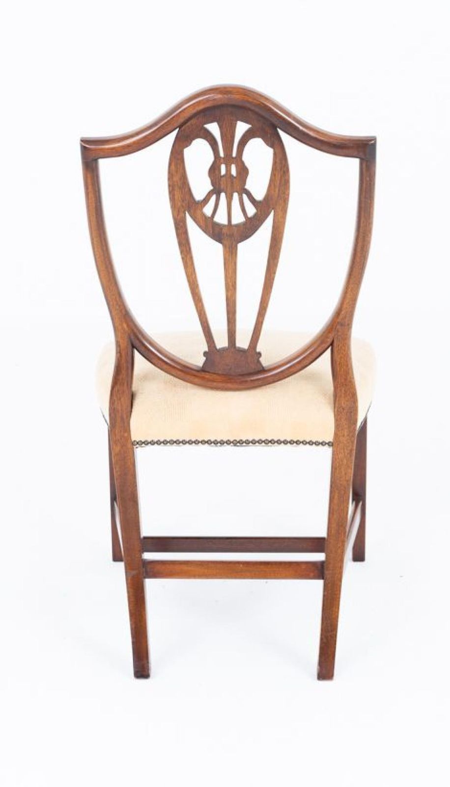 Set 8 Hepplewhite Dining Chairs Mahogany. photo vinterior