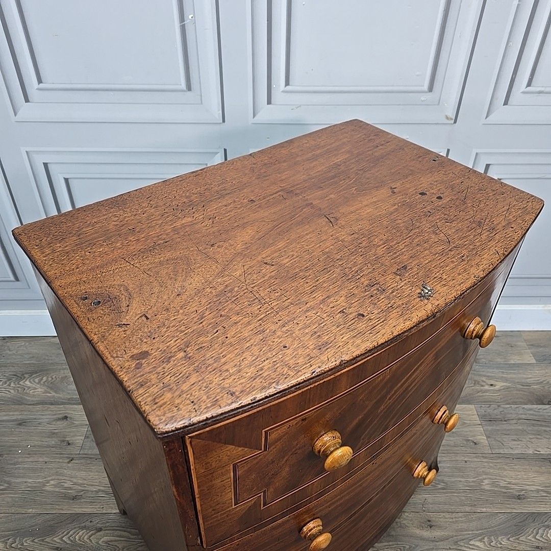 Antique Commode Cabinet Chest Drawer Storage / Lamp Table Mahogany Georgian photo for sale