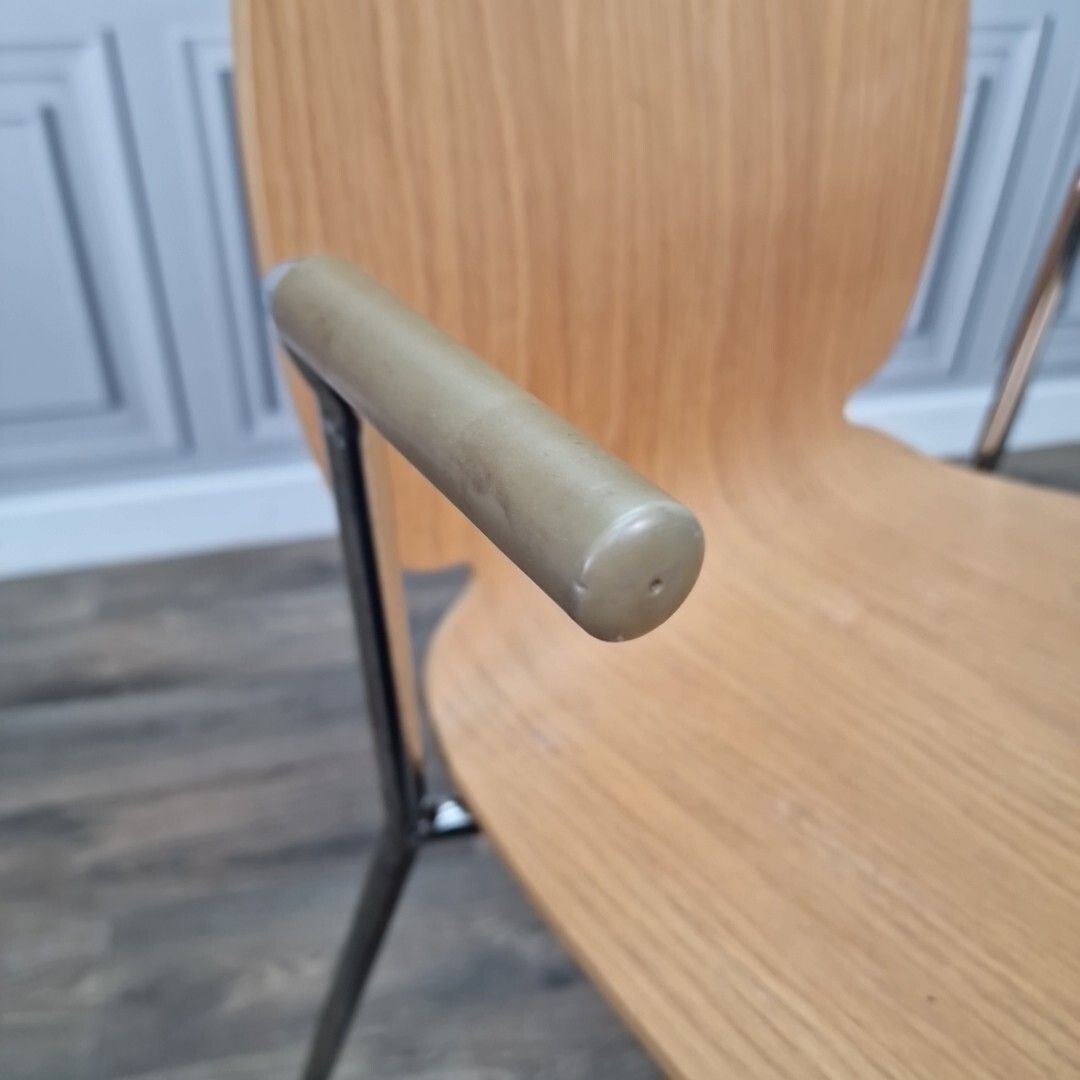 photo for sale Retro Ikea Dietmar Chair Chrome Mid Century Danish Style Arm Office Desk Seat