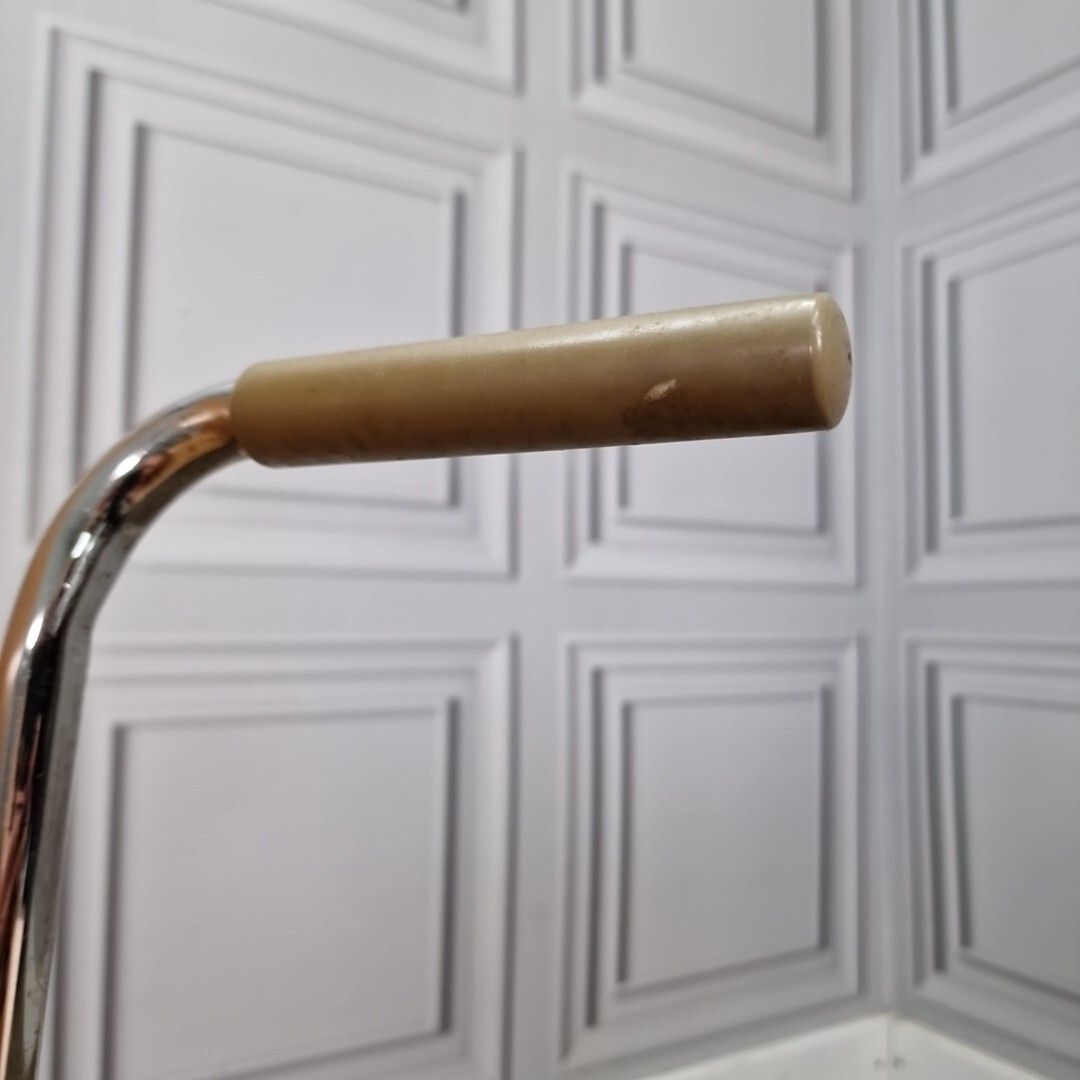 Meubels Retro Ikea Dietmar Chair Chrome Mid Century Danish Style Arm Office Desk Seat photo