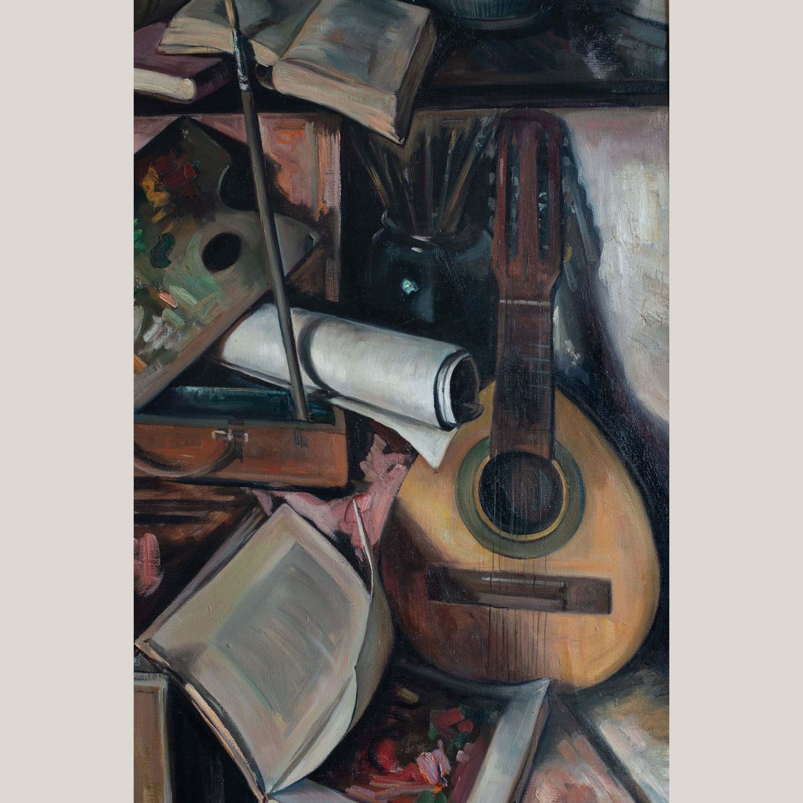 Still Life With Guitar And Books By Alberto Muñoz Boquera photo 2244.0