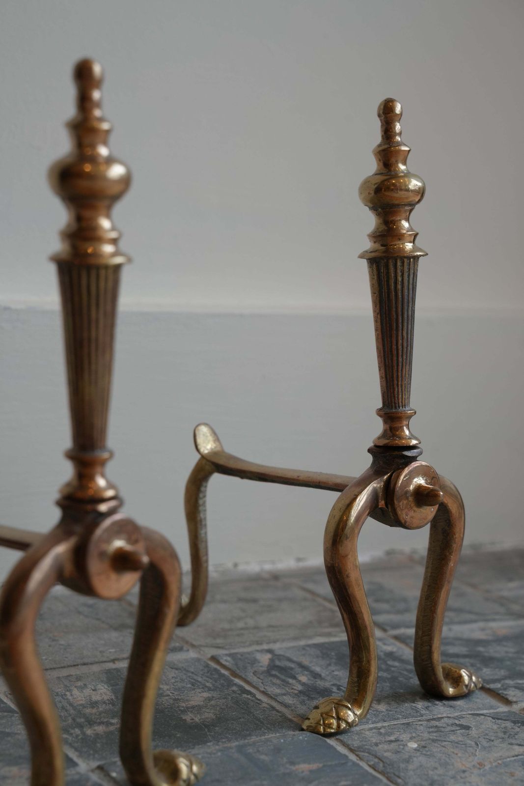 Victorian Brass Firedogs, photo furniture