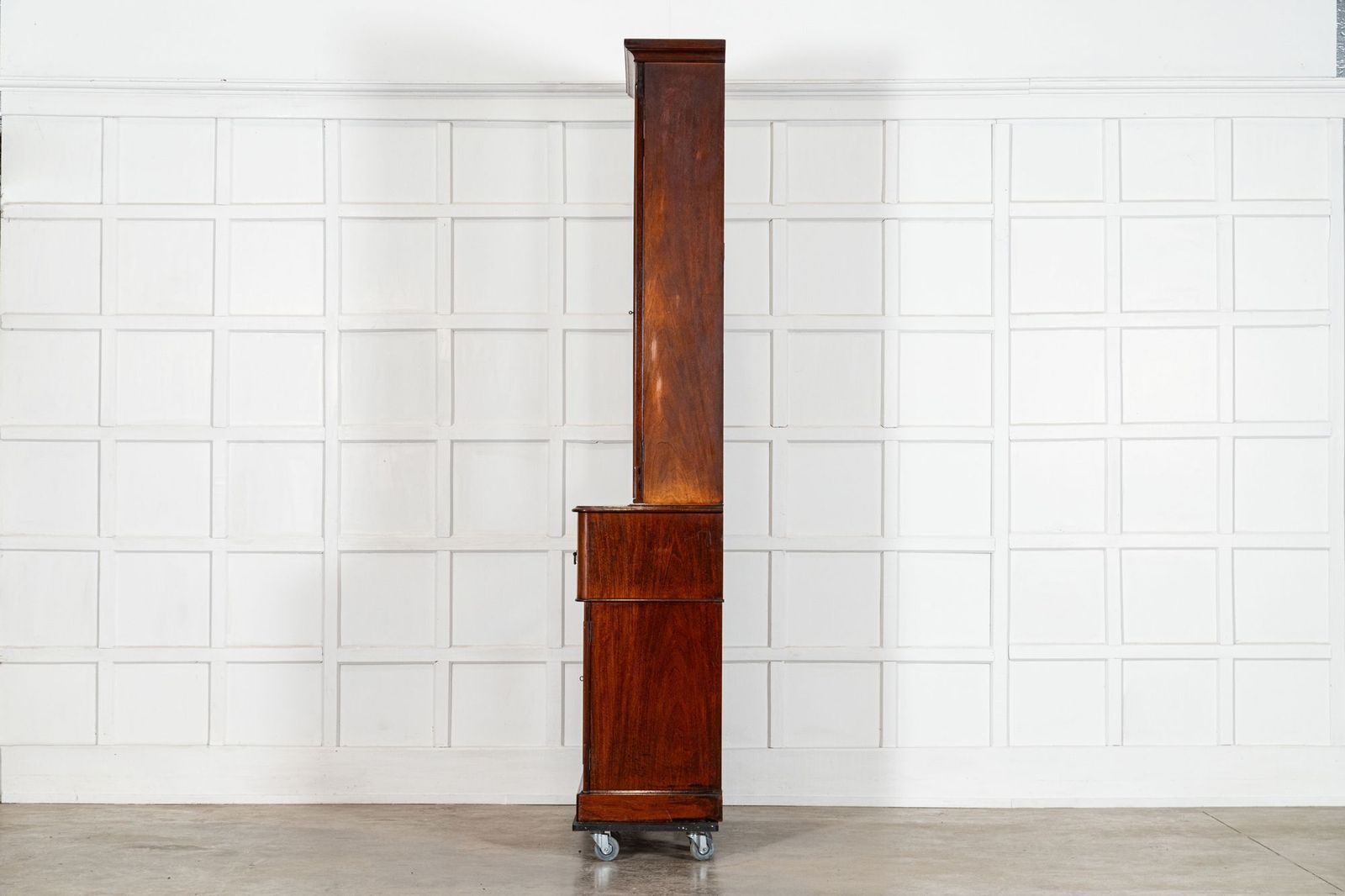 English 19thc Mahogany Bookcase Secretaire photo buy