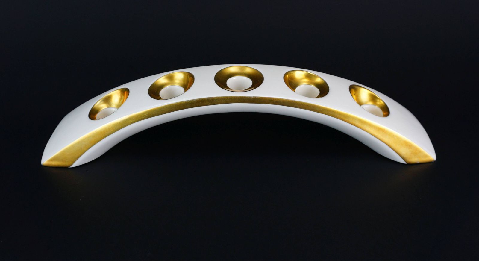 Mid Century Modern Porcelain Candle Holder By Lindner Kueps, Bavaria, 1950s photo Home Decor
