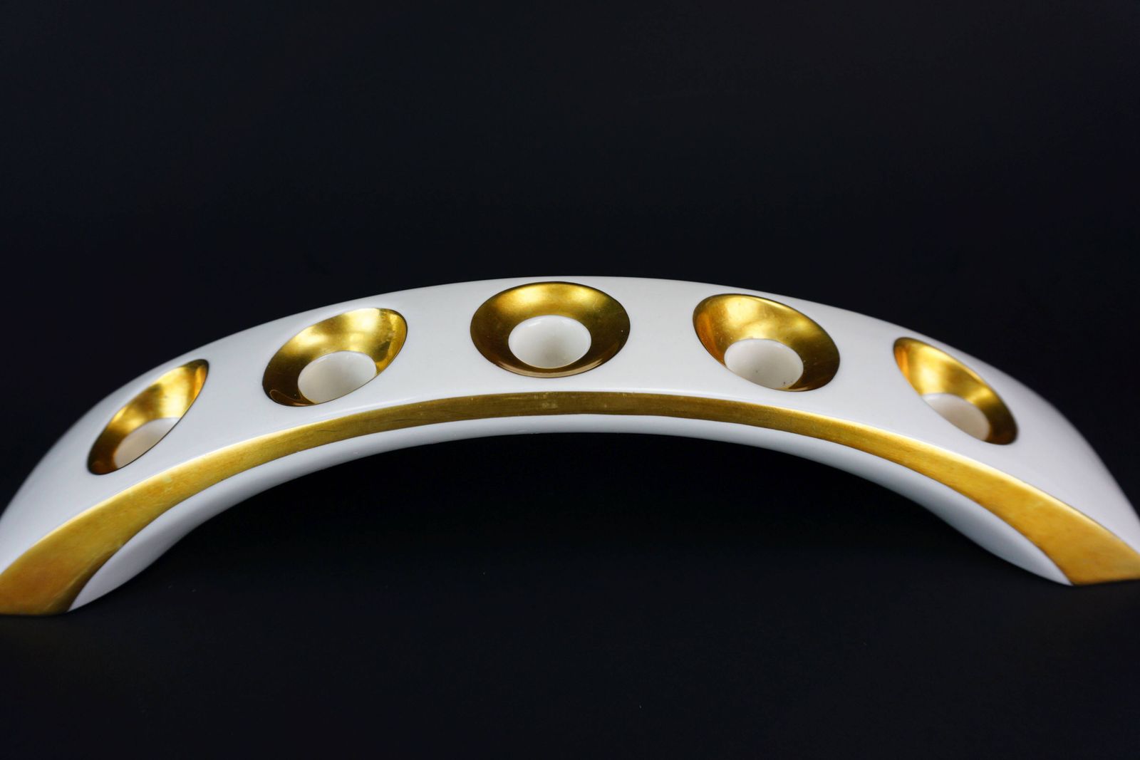 Mid Century Modern Porcelain Candle Holder By Lindner Kueps, Bavaria, 1950s photo buy