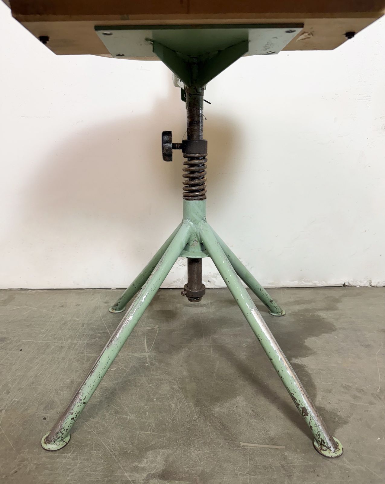 photo vintage Green Industrial Workshop Chair, 1950s, 3x