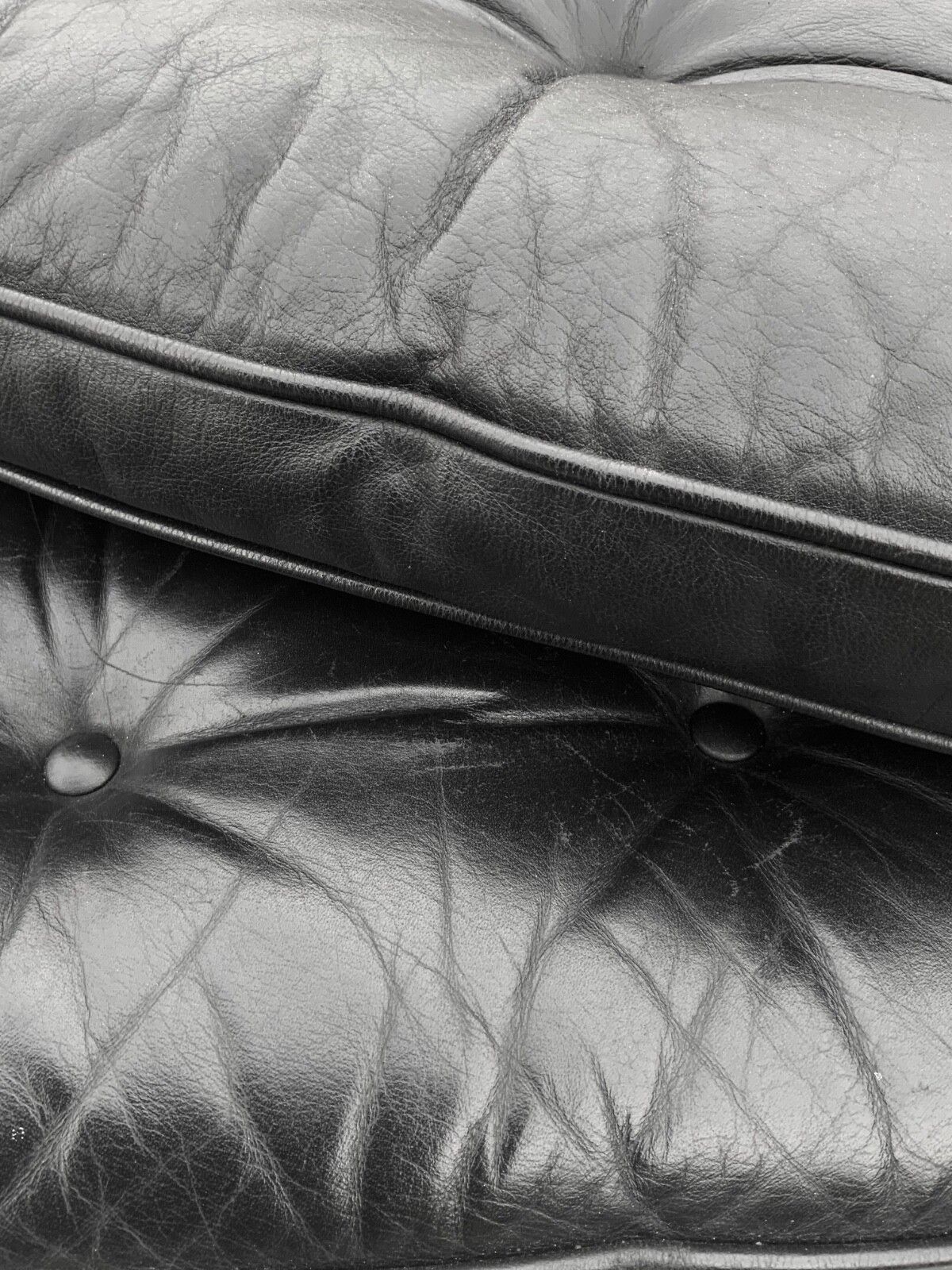 791.0 Vintage Black Leather Lounge Chair By Gote Mobler 1970s photo