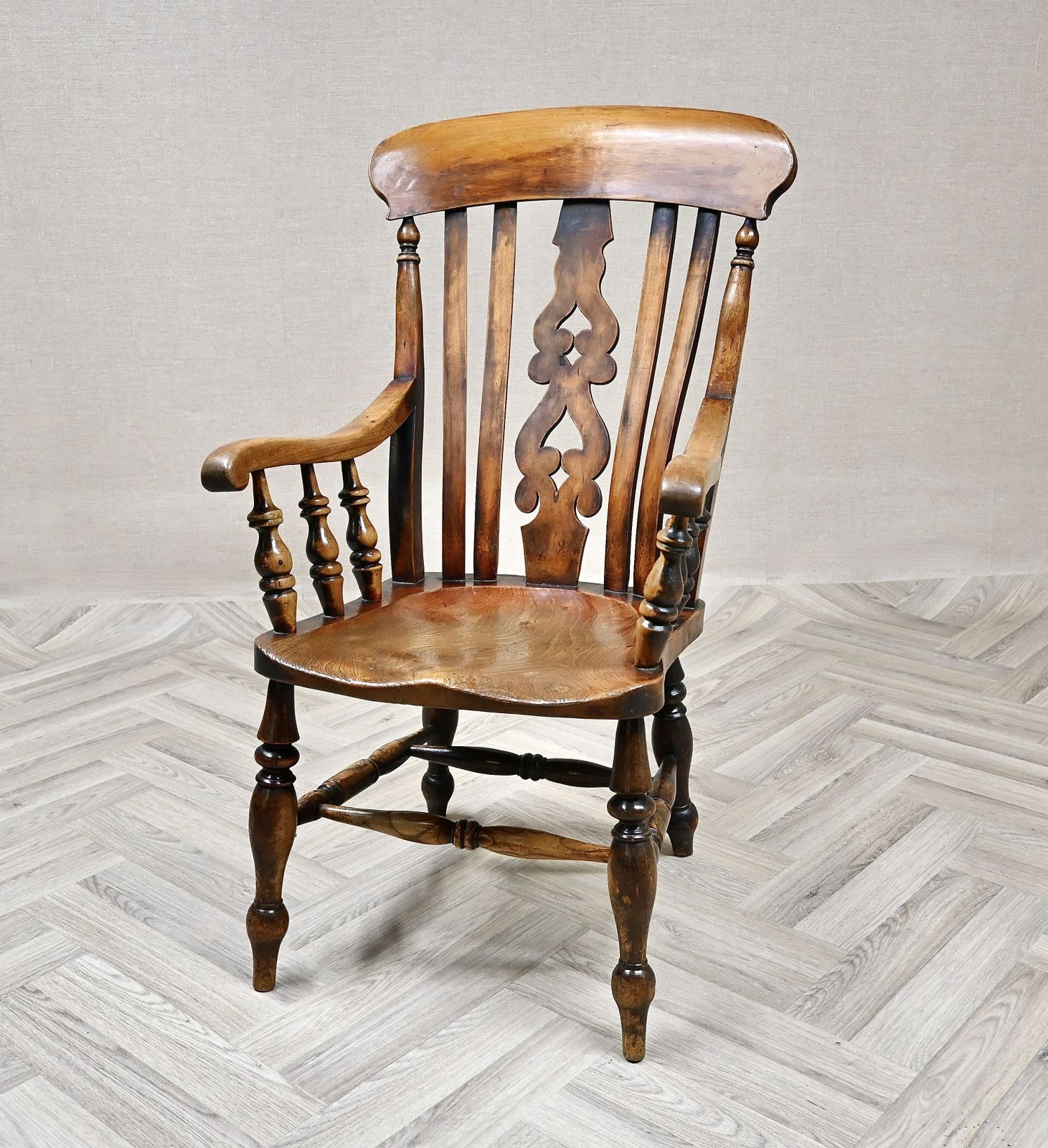 Antique Farmhouse Windsor Armchair