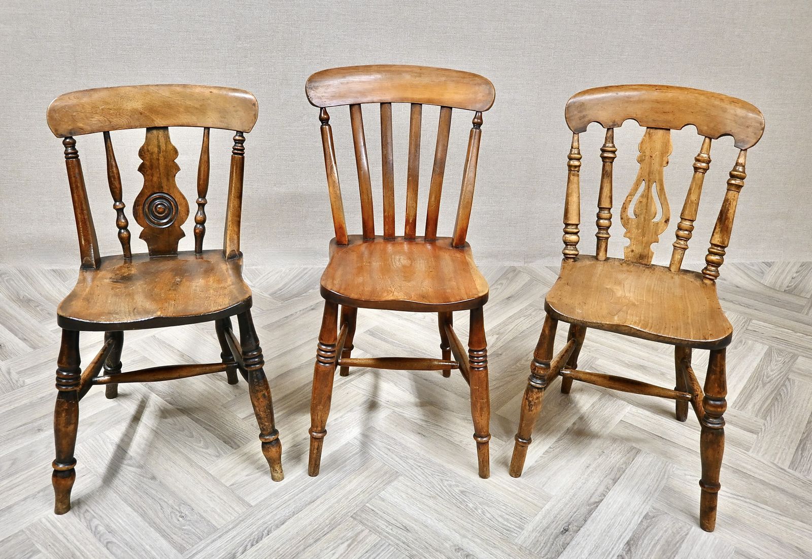 Harlequin Set Of 6 Farmhouse Kitchen Dining Chairs photo 1050.0