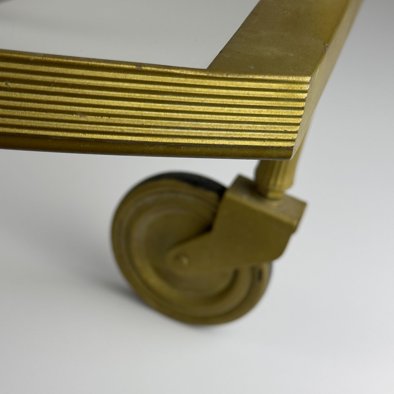 950.0 Vintage Metal Bar Cart, Italy 1950s photo