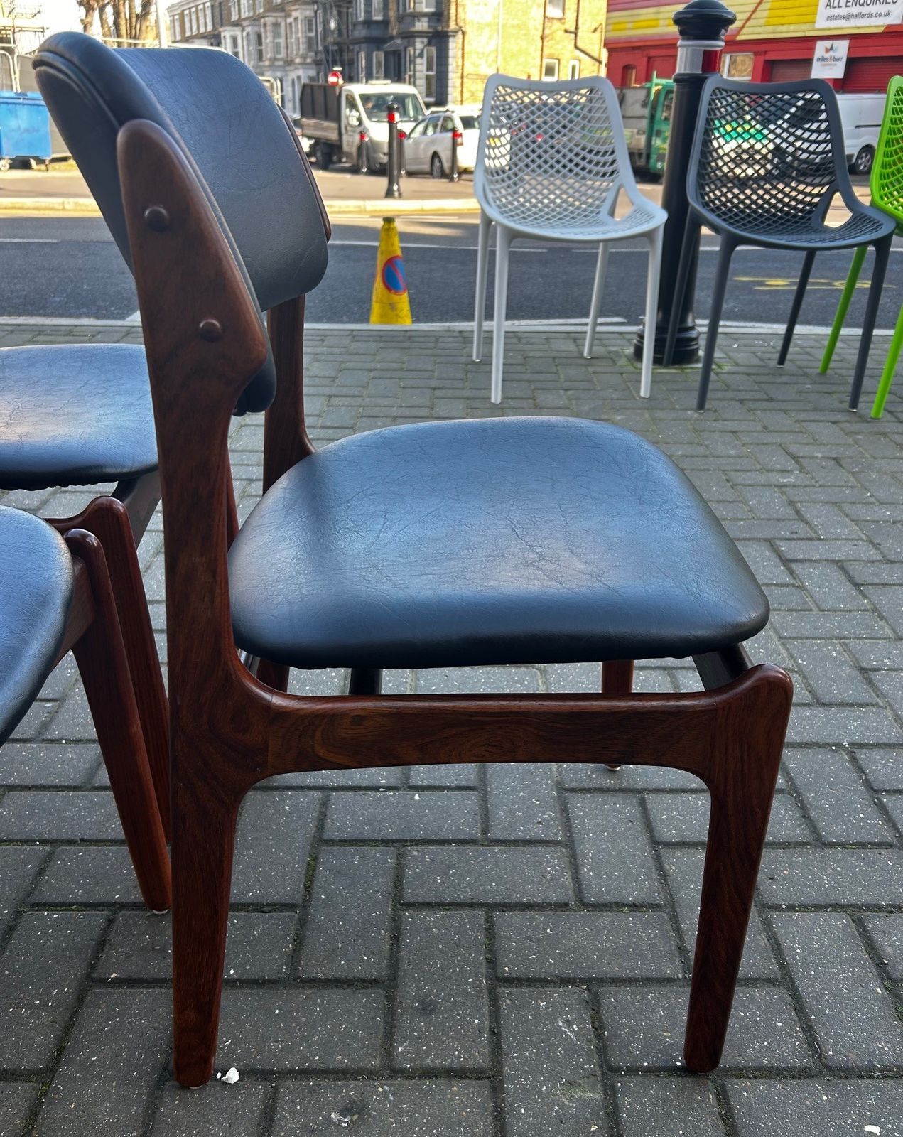 Danish Teak Dinning Chairs Designed By Erik Buch Model 49 photo Furniture