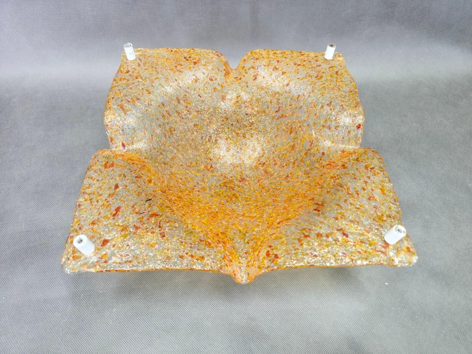 Lighting Pair Of Murano Glass Wall Lights By Toni Zuccheri For Mazzega, 1970s photo