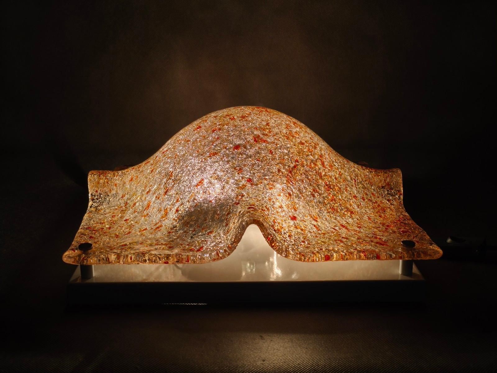 photo vinterior Pair Of Murano Glass Wall Lights By Toni Zuccheri For Mazzega, 1970s