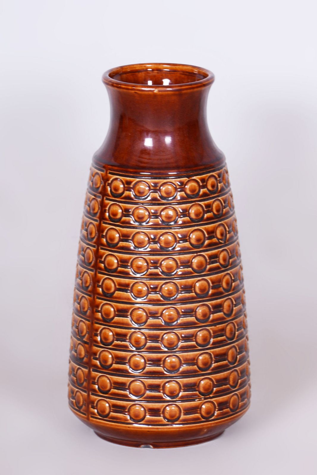 Original Mid Century Vase, Ceramics, Well Preserved Condition, Czech, 1950s