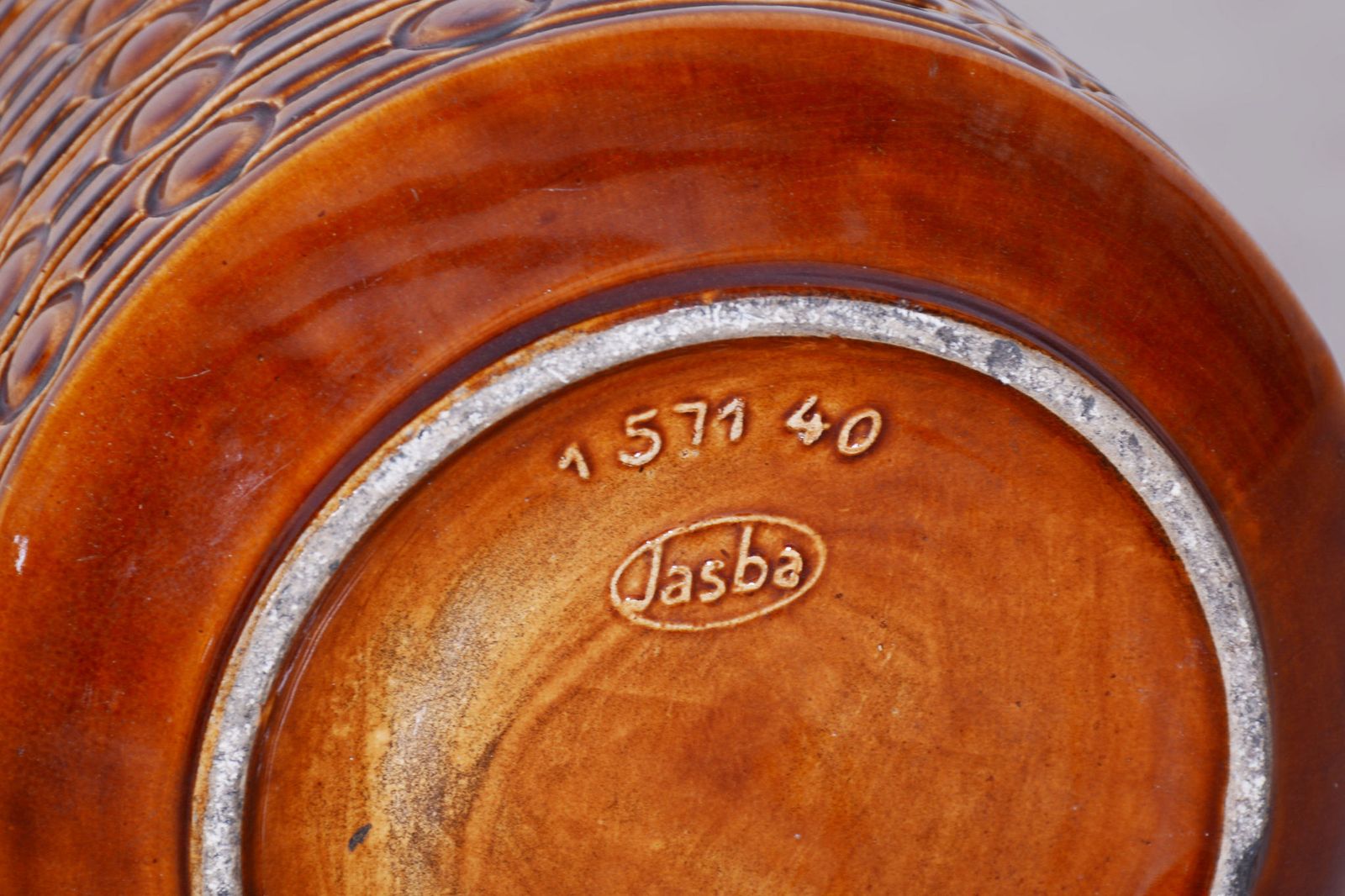 Original Mid Century Vase, Ceramics, Well Preserved Condition, Czech, 1950s photo vinterior