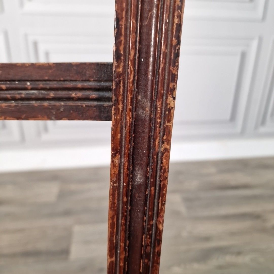 Antique Cane Bedroom Chair Carved Crest Victorian Dining Hall Seat Wooden photo vintage