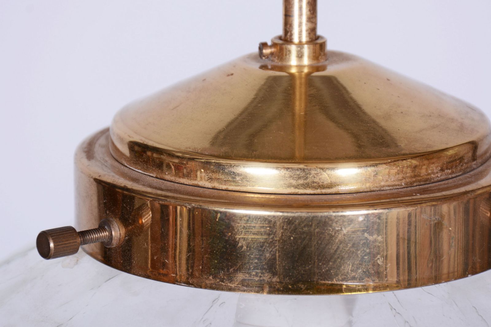 Restored Mid Century Chandelier, By Kamenický šenov, Brass, Glass, Czech, 1960s photo Lighting
