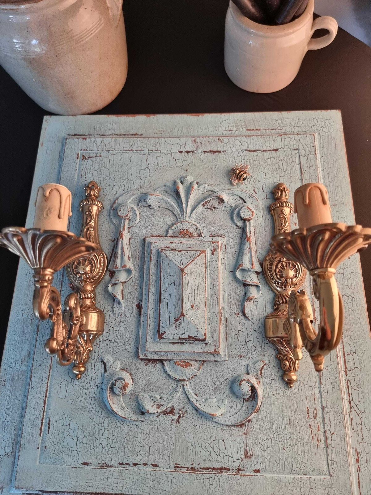 Solid Bronze Wall Light Sconces   Vintage French Bronze Wall Candle Sconces   Electric Wall Lighting   Chateau Decor photo for sale