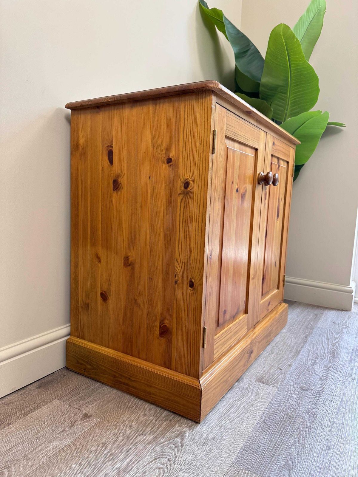 Farmhouse Pine Wooden Cabinet Record Games Cupboard photo Furniture