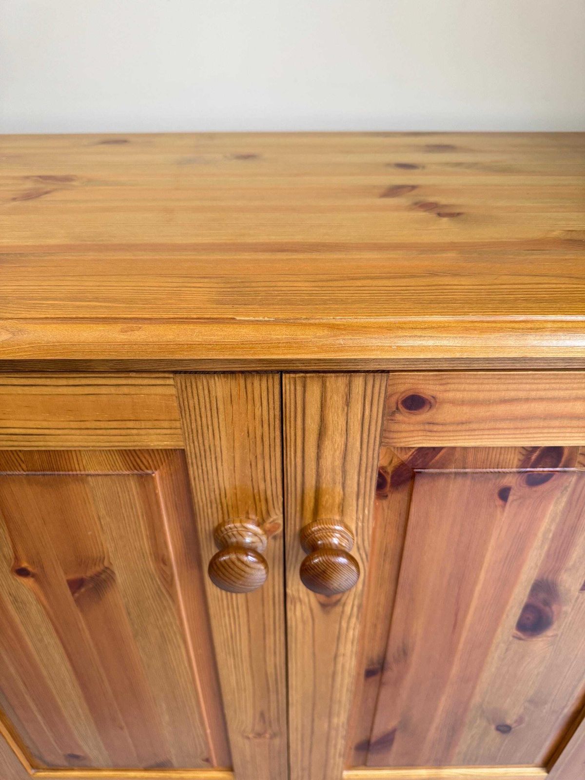Farmhouse Pine Wooden Cabinet Record Games Cupboard photo buy