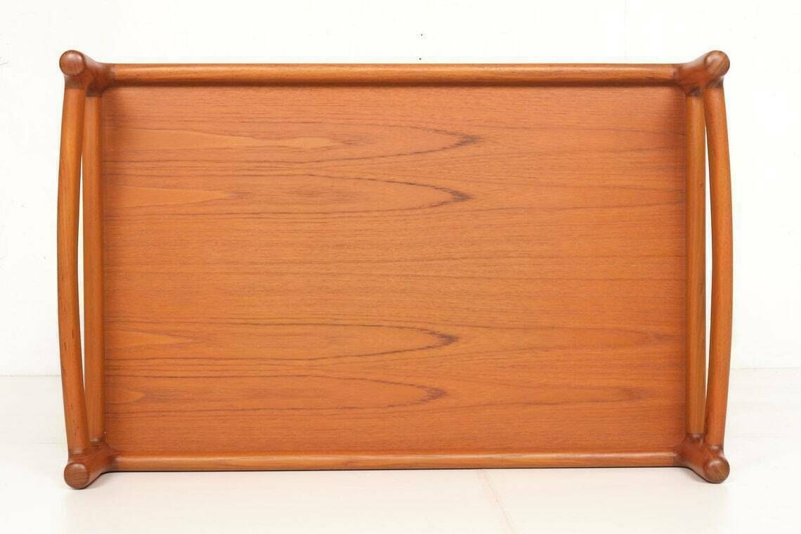 photo furniture Tea Trolley, Johannes Andersen For Silkeborg, Teak, Vintage, Partly Solid