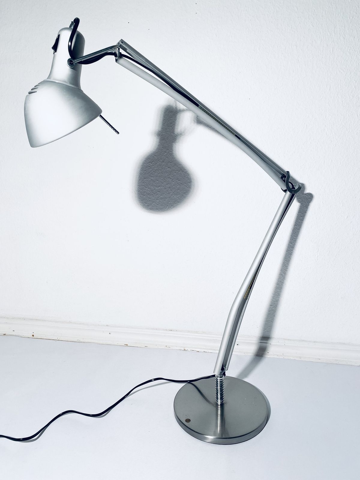 Lumina Naomi Designer Desk Lamp Italy Silver Aluminum / Home Office Decor 90s photo furniture