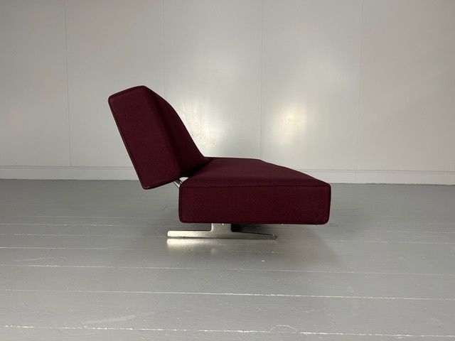 Cassina "276 Aspen" Sofa Chaise In Aubergine Purple Fabric photo Furniture