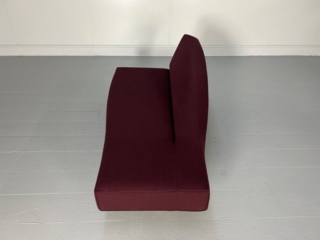 photo for sale Cassina "276 Aspen" Sofa Chaise In Aubergine Purple Fabric