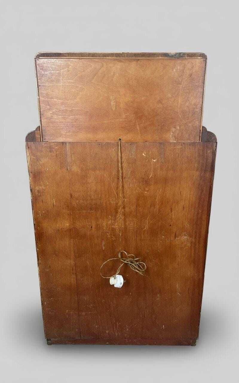 photo vintage 1930s Antique Art Deco Metaphoric Cocktail Drinks Cabinet
