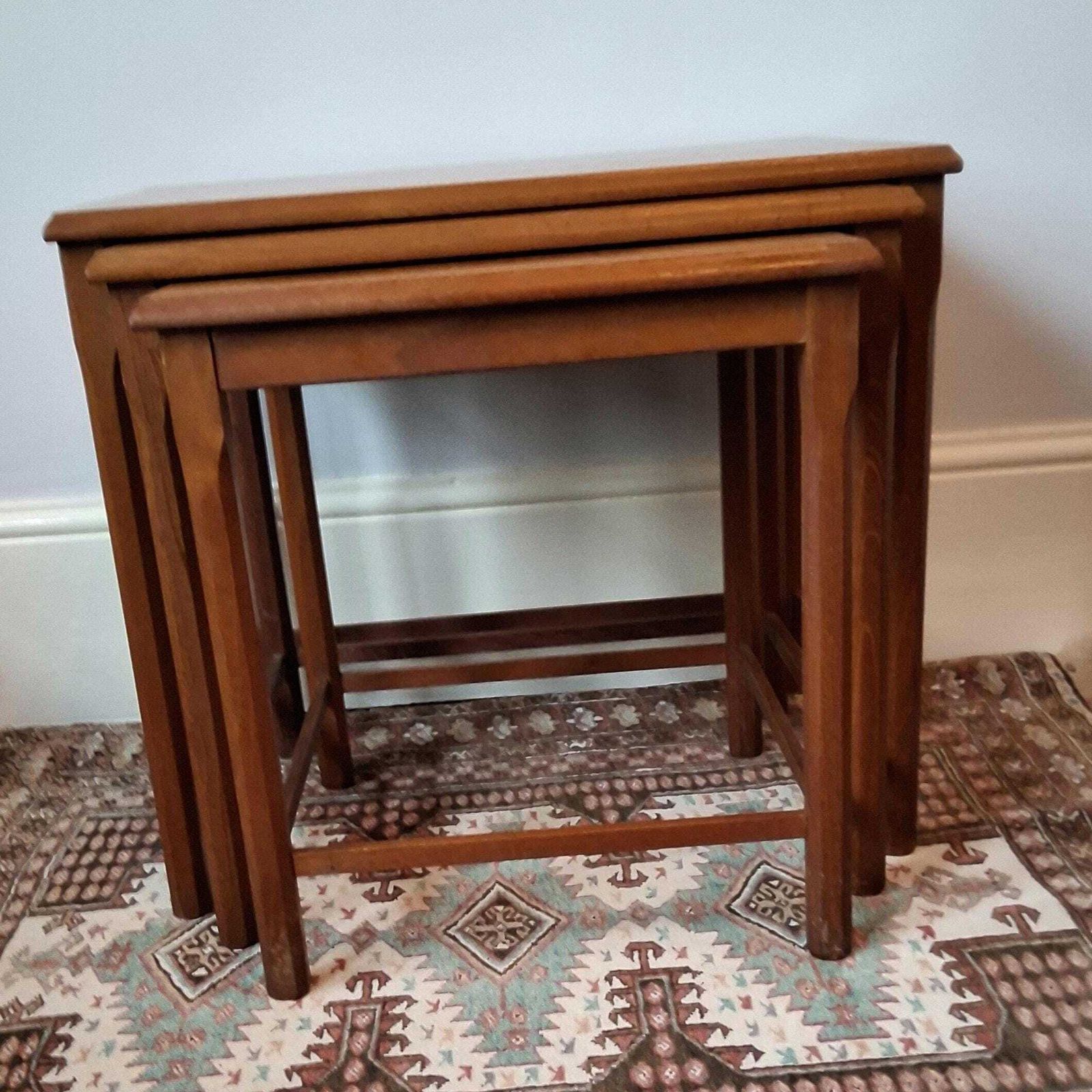 Vintage Nest Of Teak Coffee Tables. photo furniture