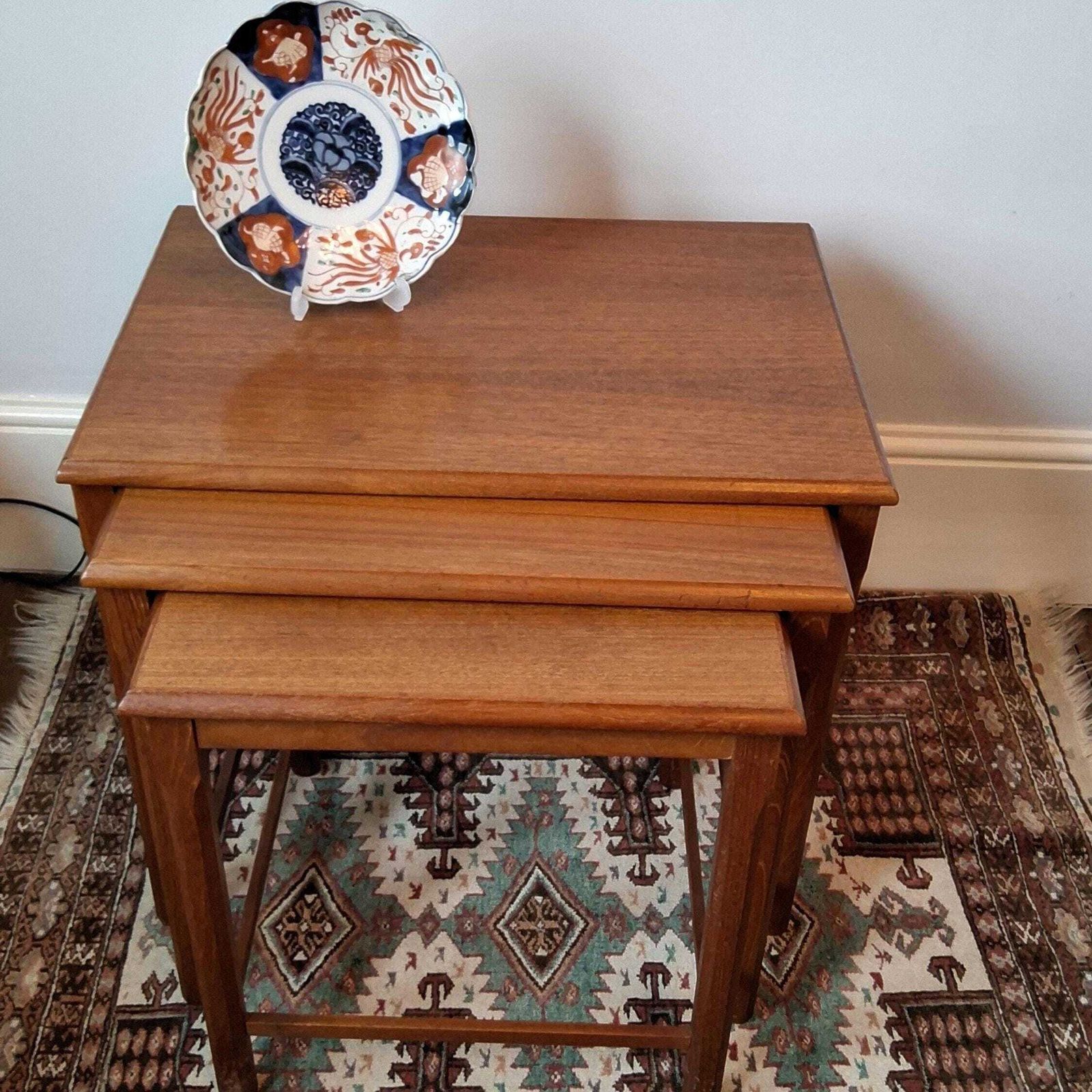 Vintage Nest Of Teak Coffee Tables. photo vinterior