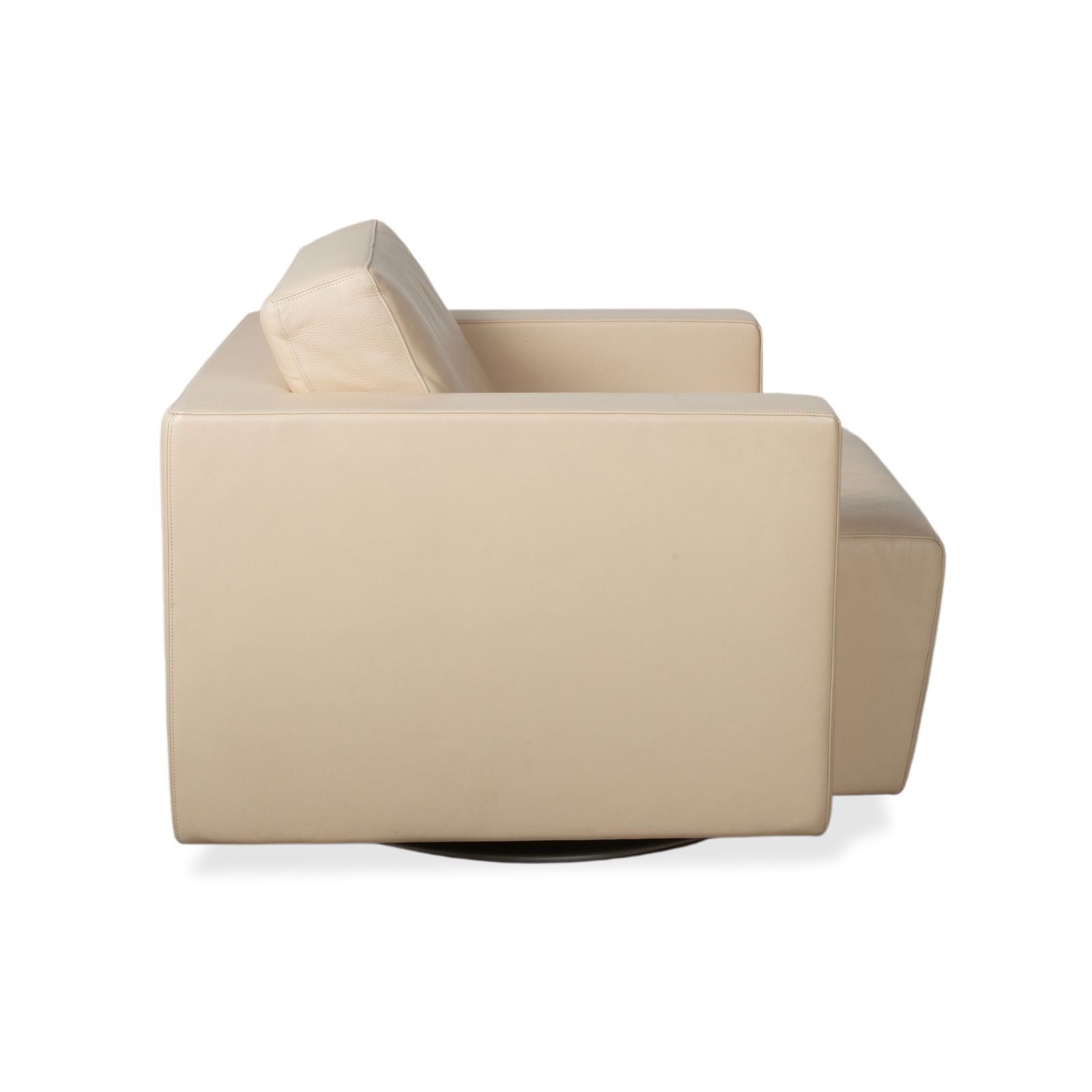 Mobilier Fauteuil Walter Knoll Nelson en cuir crème beige photo