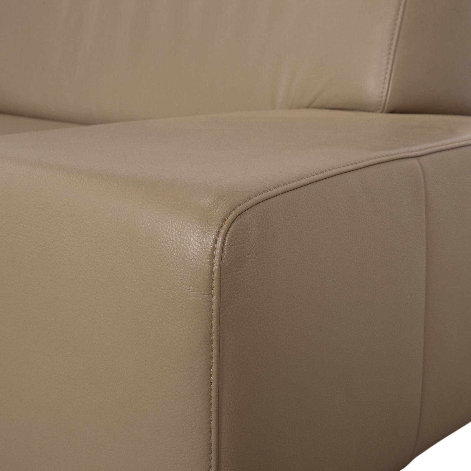 Musterring Leren Hoekbank Beige Taupe photo for sale