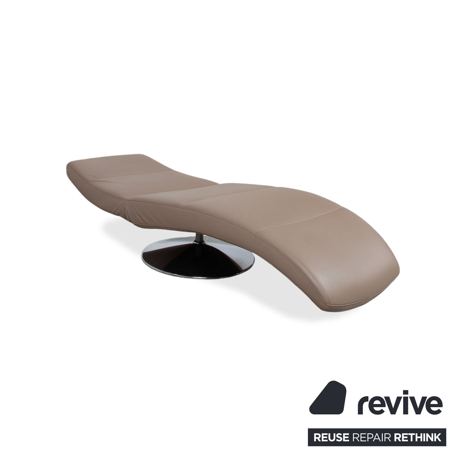 Ewald Schillig Silence Leather Lounger Brown photo 1005.0
