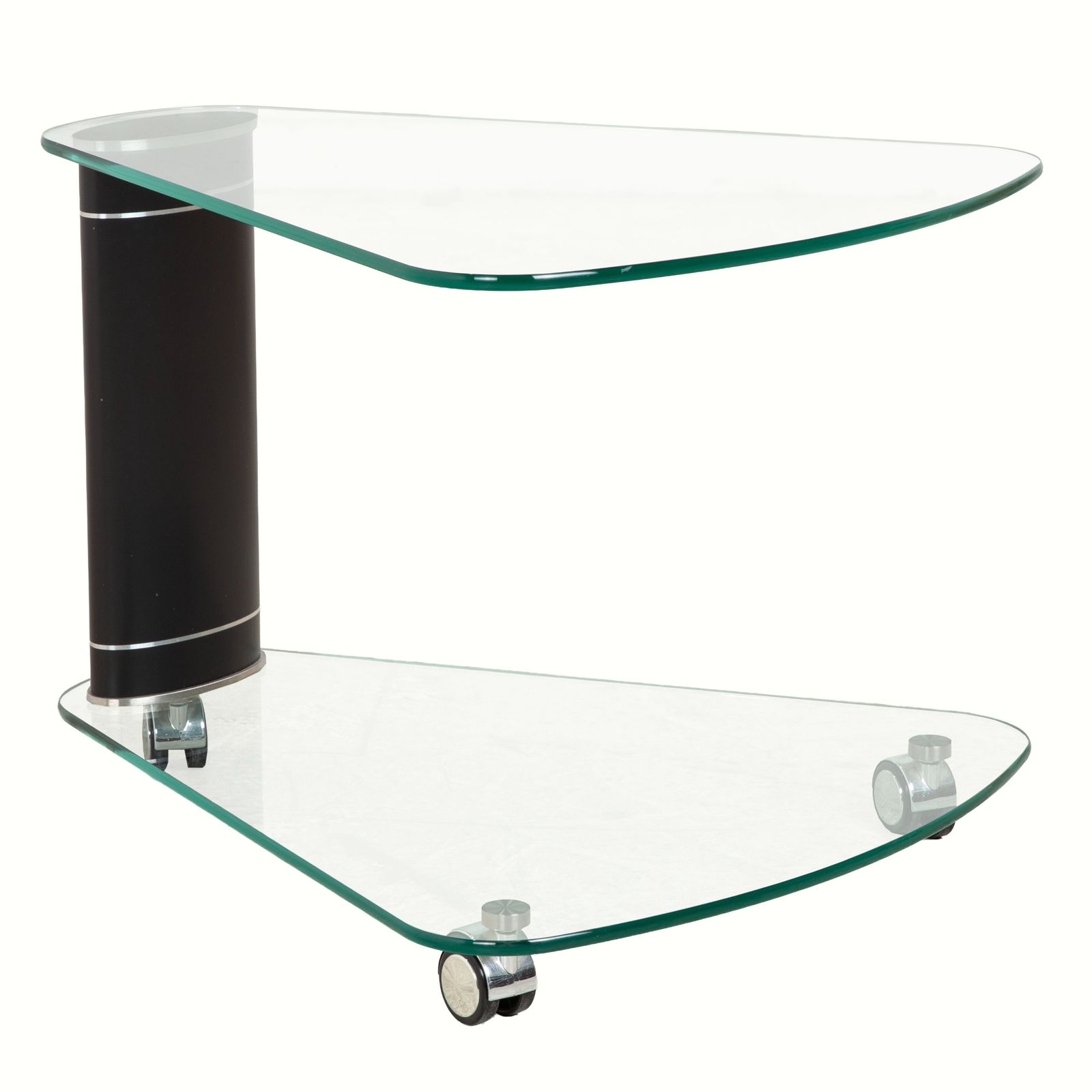 Stressless salontafel glas grijs zilver zwart met rolfunctie