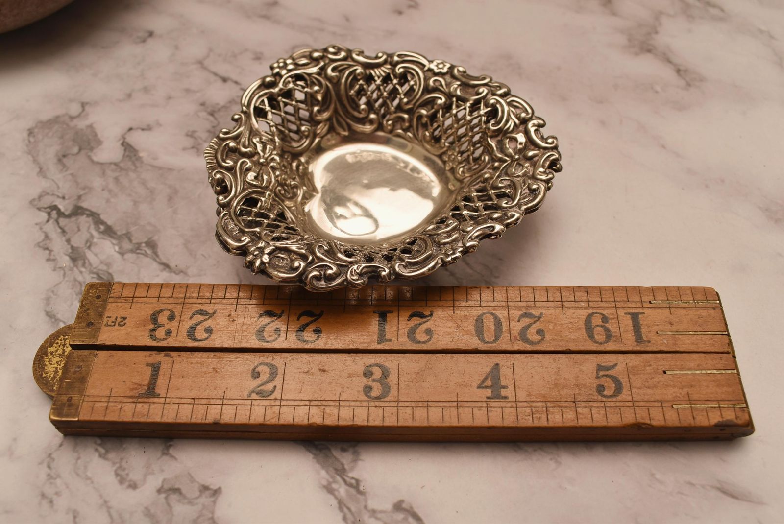 photo buy Pair Of Silver Victorian Dishes   Stunning Heart Shaped 1897 Henry Matthews Bon Bon Trays