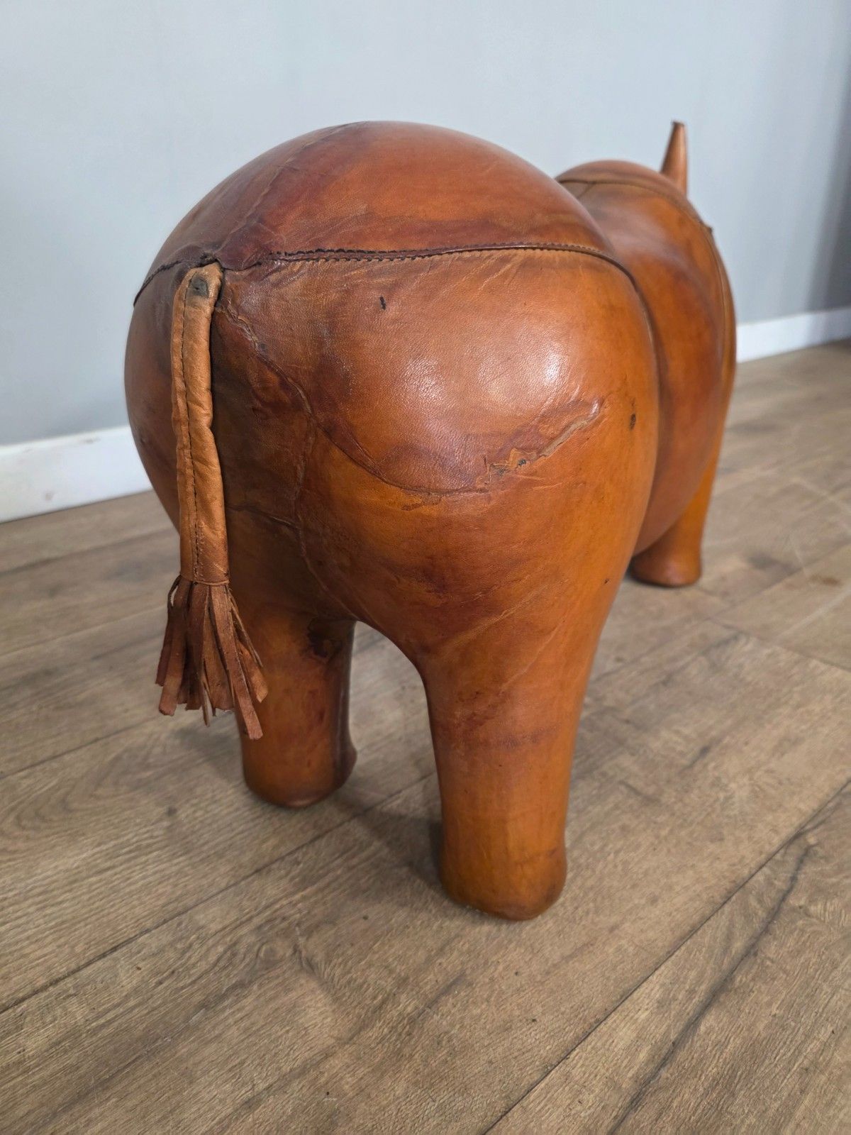 Large Leather Dimitri Omersa For Liberty London Rhino Footstool photo buy