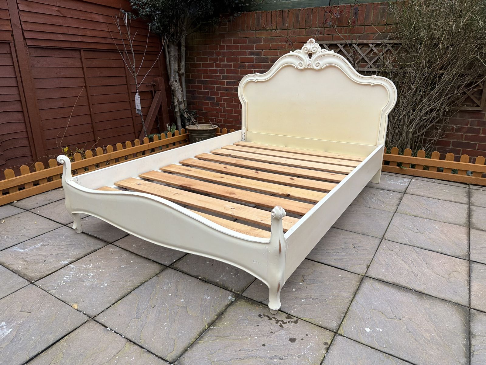 photo for sale Gorgeous French Antique Leaf Style Double Bed Frame – Great Condition