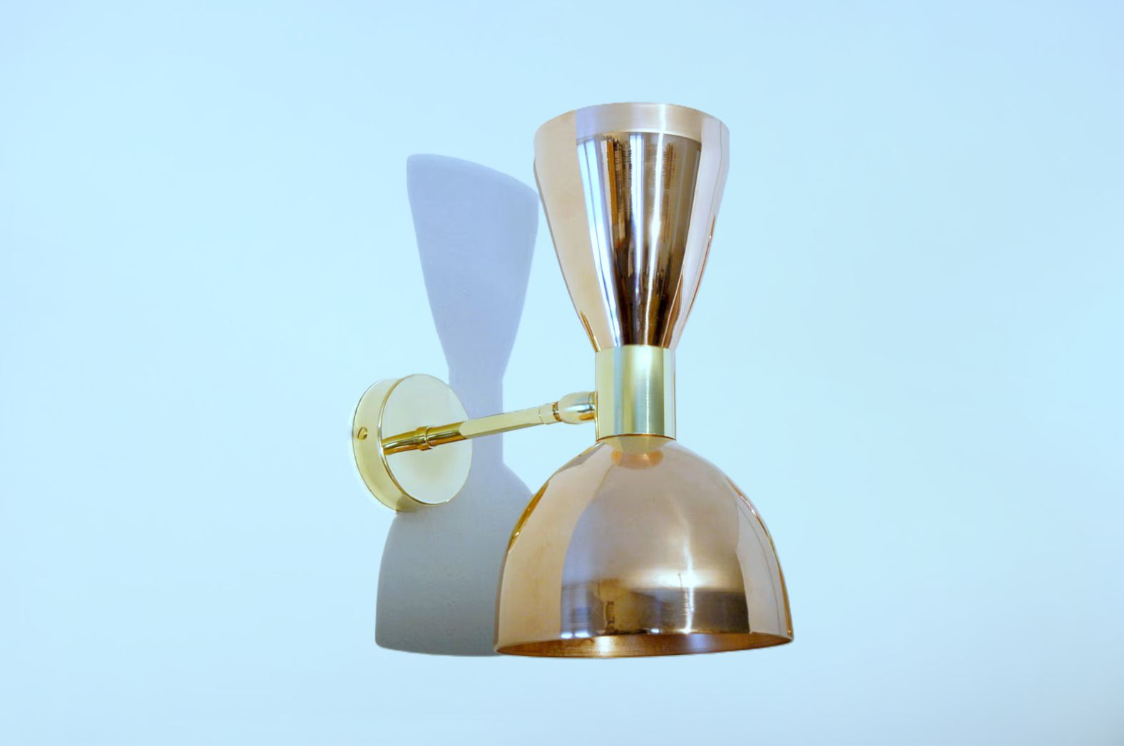 Pair Of Wall Lamp Art. A 045   Copper / Brass   Deyroo Lighting photo vinterior