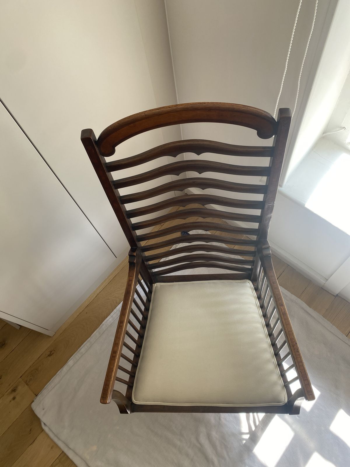 Edwardian Inlaid Mahogany Armchair photo 350.0