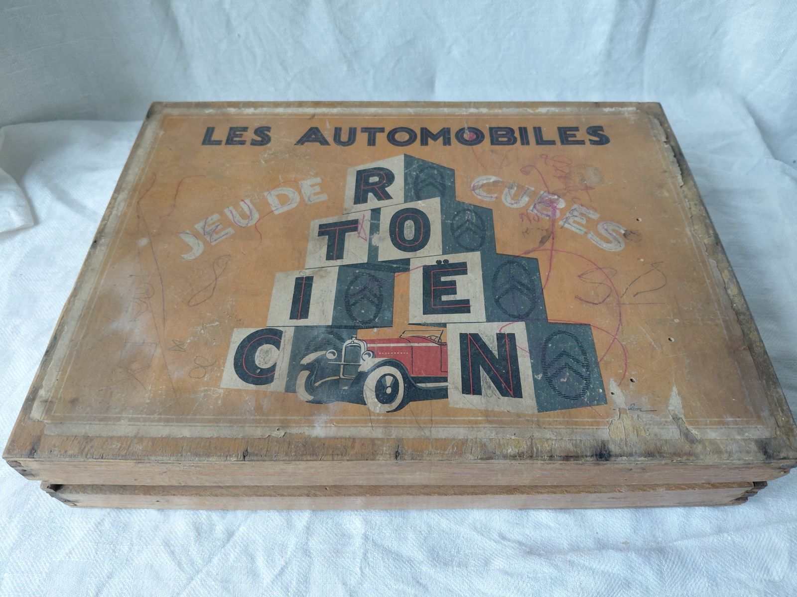 Citreon Automobiles Cube Set France C.1920s Box *Rare*