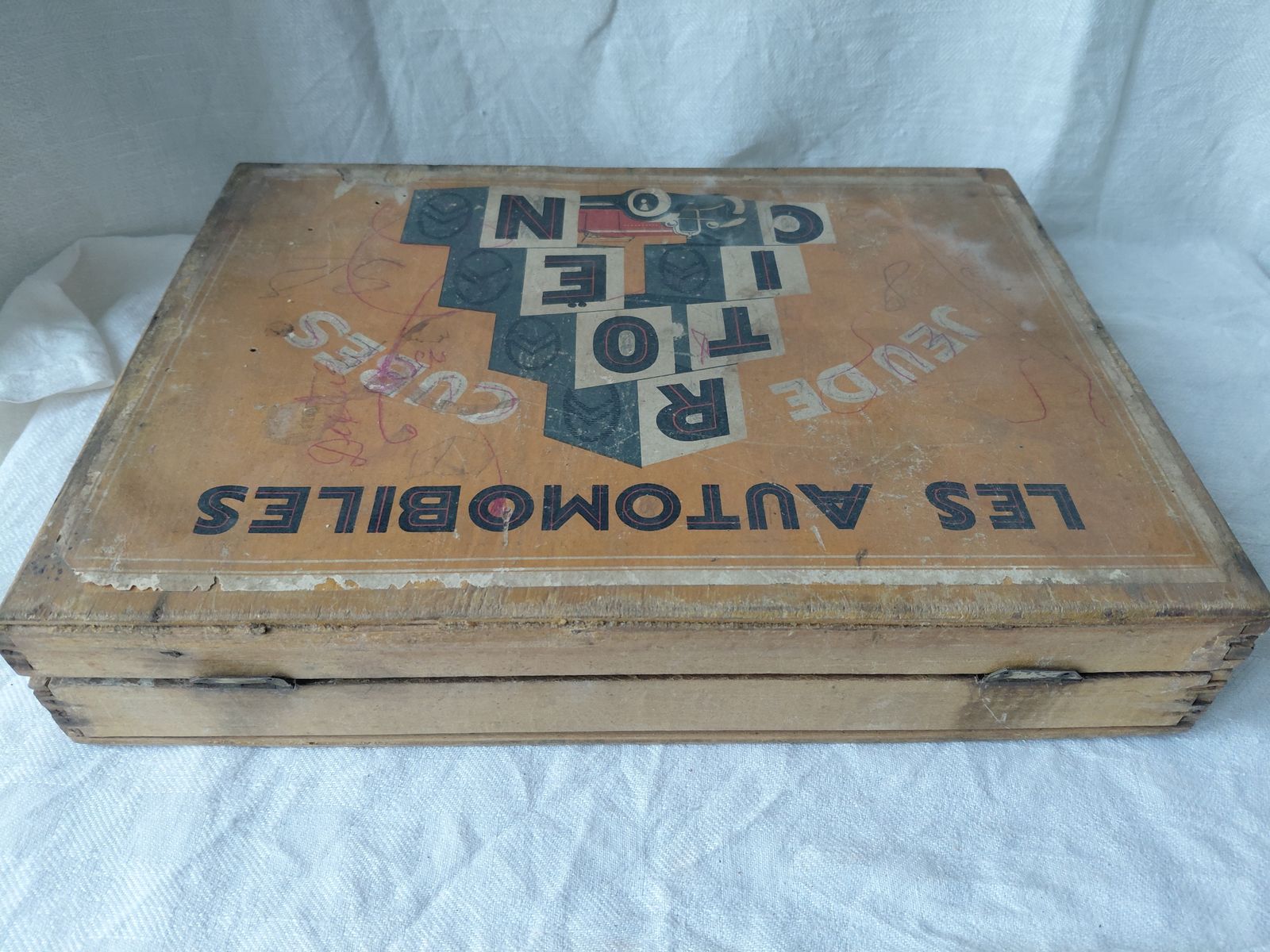 Citreon Automobiles Cube Set France C.1920s Box *Rare* photo for sale