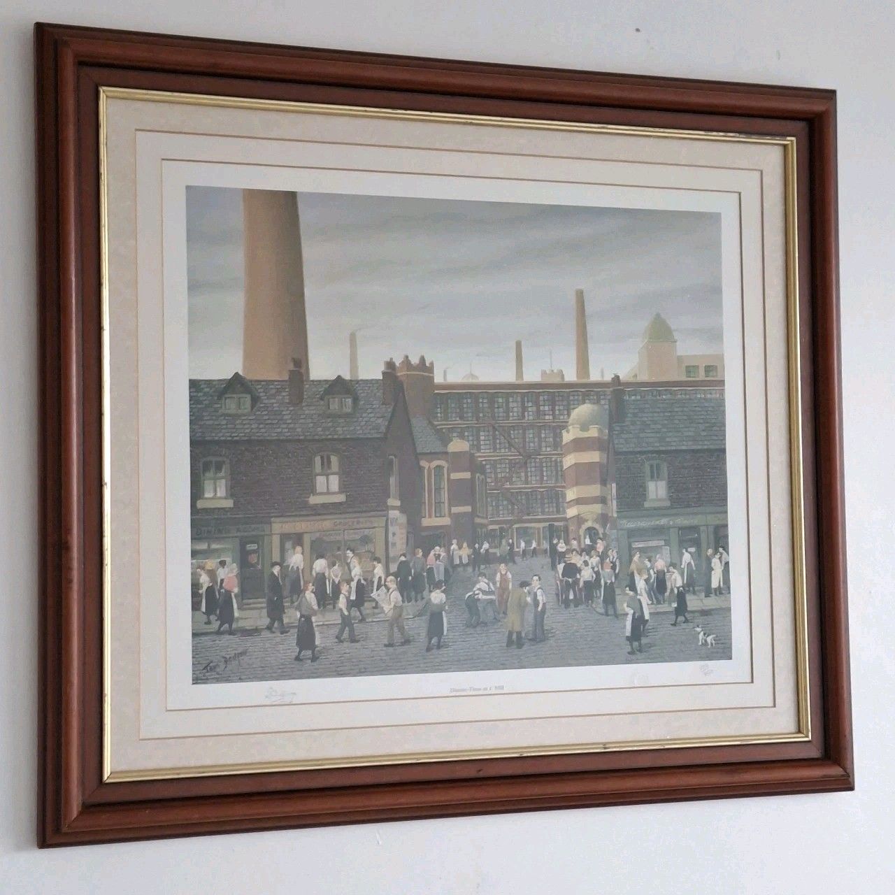 Tom Dodson Limited Edition Print Manchester Artist Dinner Time At The Mill